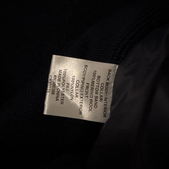 NEW MENS PETER MILLAR HOLDRIDGE HYBRID FULL ZIP SWEATER VEST JACKET, XXL NAVY - Picture 9 of 9